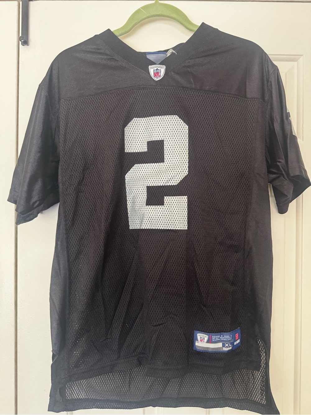 Vintage Reebok Oakland Raiders JaMarcus Russell #2 Youth XL Jersey NWOT
